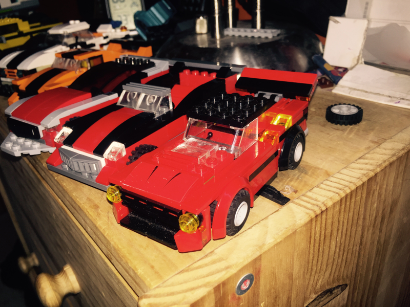 A Mustang inspired muscle car.